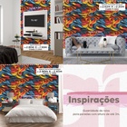 Papel De Parede Gamer 3d Arte Auto Adesiva Ondas Abstratas De