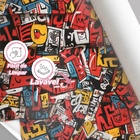 Papel De Parede Gamer 3d Arte Colorida Auto Colante Estilo Gr