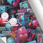 Papel De Parede Gamer 3d Arte Pintura Coraçao Rosa Estilo Gra