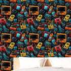 Papel De Parede Gamer 3d Auto Colante Grafite Pintura Geek Va