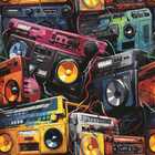 Papel De Parede Gamer 3d Auto Colante Pintura Colorida Estilo