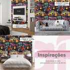 Papel De Parede Gamer 3d Auto Colante Pintura Colorida Estilo