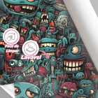 Papel De Parede Gamer 3d Cartoon Arte Azul Efeito Realista Ge