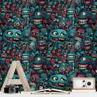 Papel De Parede Gamer 3d Cartoon Arte Azul Efeito Realista Ge