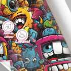 Papel De Parede Gamer 3d Desenho Cartoon Efeito Grafite Geek