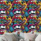 Papel De Parede Gamer 3d Desenho Cartoon Efeito Grafite Geek