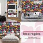 Papel De Parede Gamer 3d Desenho Cartoon Efeito Grafite Geek