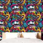 Papel De Parede Gamer 3d Desenho Cartoon Efeito Grafite Geek