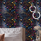 Papel De Parede Gamer 3d Gafite Auto Colante Efeito Pixel Tec