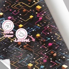 Papel De Parede Gamer 3d Gafite Auto Colante Efeito Pixel Tec