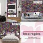 Papel De Parede Gamer 3d Grafite Moderno Arte Colorida Auto C