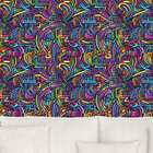 Papel De Parede Gamer 3d Grafite Moderno Arte Colorida Auto C