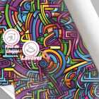 Papel De Parede Gamer 3d Grafite Moderno Arte Colorida Auto C