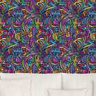 Papel De Parede Gamer 3d Grafite Moderno Arte Colorida Auto C