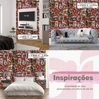 Papel De Parede Gamer Arte Pintura Colorida 3d Decorativo Efe