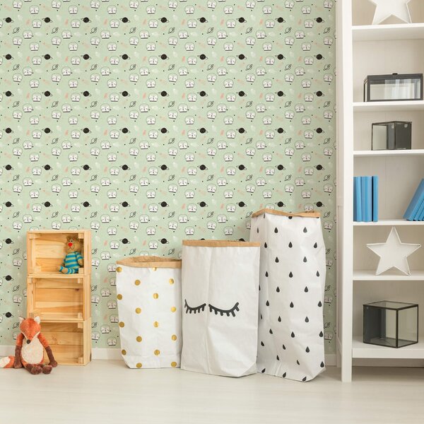 Papel De Parede Gatinho Astronauta No Espaço 57x270cm