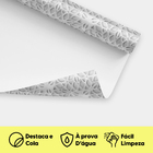 Papel De Parede Geométrico 3d Branco Efeito Relevo Lindo