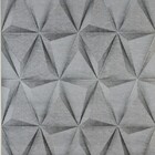 Papel De Parede Geométrico 3d Cinza