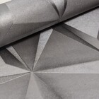 Papel De Parede Geométrico 3d Cinza