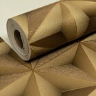 Papel De Parede Geométrico 3d Dourado