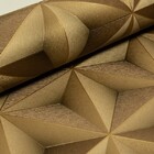 Papel De Parede Geométrico 3d Dourado