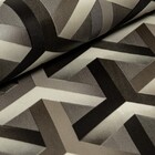 Papel De Parede Geométrico 3d Preto E Prata