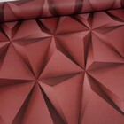 Papel De Parede Geométrico 3d Vermelho