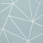 Papel De Parede Geométrico Azul Metalizado