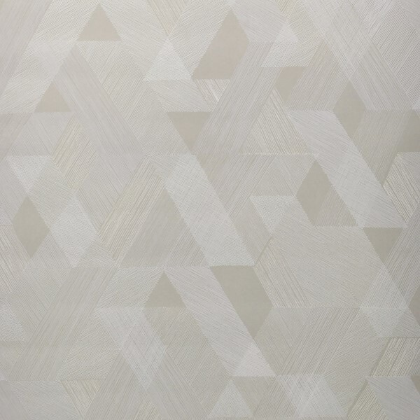 Papel De Parede Geométrico Bege Com Nude