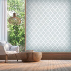 Papel De Parede Geométrico Cinza