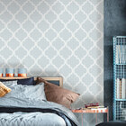 Papel De Parede Geométrico Cinza