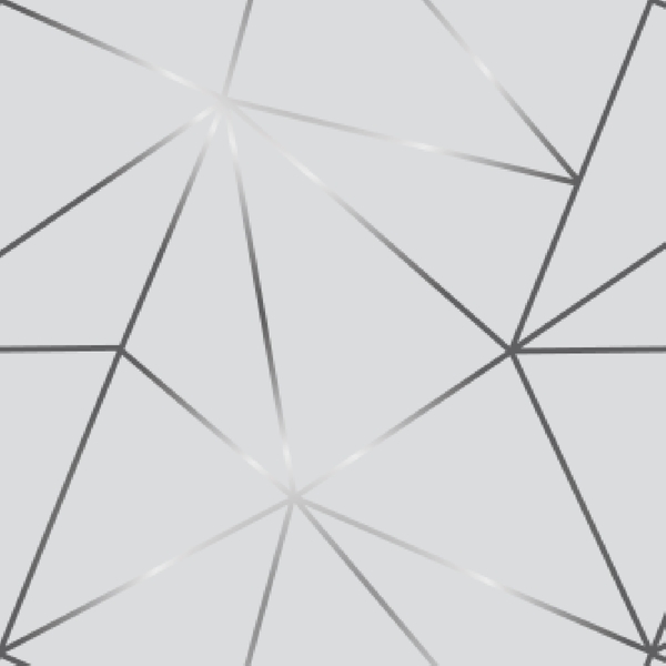 Papel De Parede Geométrico Cinza Fio Prata Auto Colante 18m