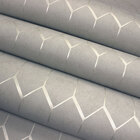 Papel De Parede Geométrico Cinza Metálico