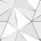 Papel De Parede Geométrico Cinza Quarto Auto Colante 9m