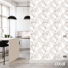 Papel De Parede Geométrico Cinza Quarto Auto Colante 9m