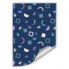 Papel De Parede Geométrico Colorido Em Rolo M2