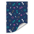 Papel De Parede Geométrico Colorido Em Rolo M7