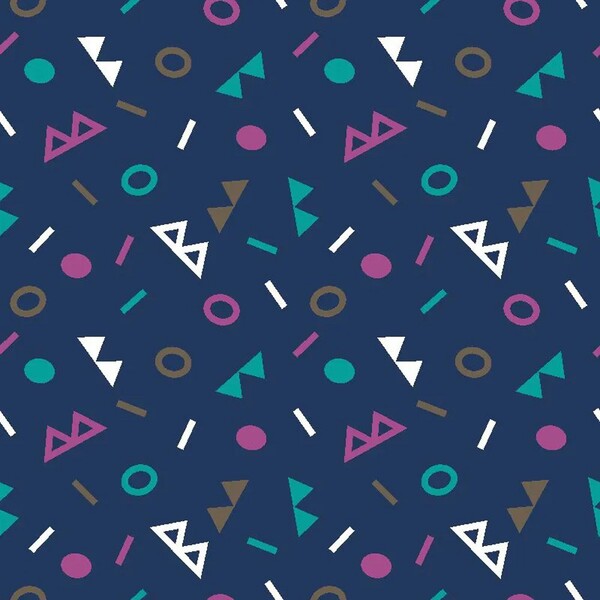 Papel De Parede Geométrico Colorido Em Rolo M7