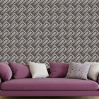 Papel De Parede Geometrico Com Efeito 3d Tons De Cinza Preto