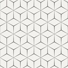 Papel De Parede Geomêtrico Cubos Contorno-60x300cm