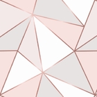 Papel De Parede Geométrico Decor Fio Rosê Auto Colante 6m