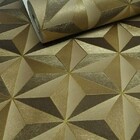 Papel De Parede Geométrico Dourado