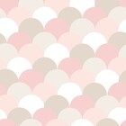 Papel De Parede Geomêtrico Escamas Tons De Rosa-60x300cm