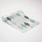 Papel De Parede Geomêtrico Losangos Tons De Verde-60x300cm