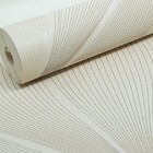 Papel De Parede Geométrico Marfim Onda