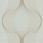 Papel De Parede Geométrico Marfim Onda