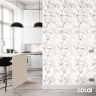 Papel De Parede Geométrico Mármore Branco Silver Lavável 6m