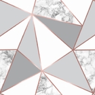 Papel De Parede Geométrico Mármore Fio Rosê Auto Colante 6m