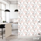 Papel De Parede Geométrico Mármore Silver Auto Colante 15m