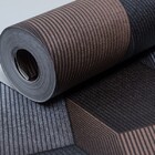 Papel De Parede Geométrico Mosaico Marrom E Cinza